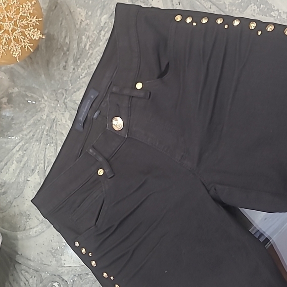 JUICY Couture Black Studded Embolished Skinny Jeans Waist 26 - Picture 2 of 9